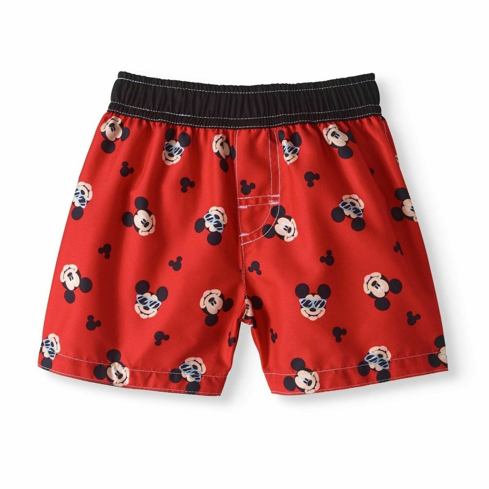 Mickey Mouse Swimtrunks Infant Boys Size 0-3 Months Disney Baby UPF 50+ NEW